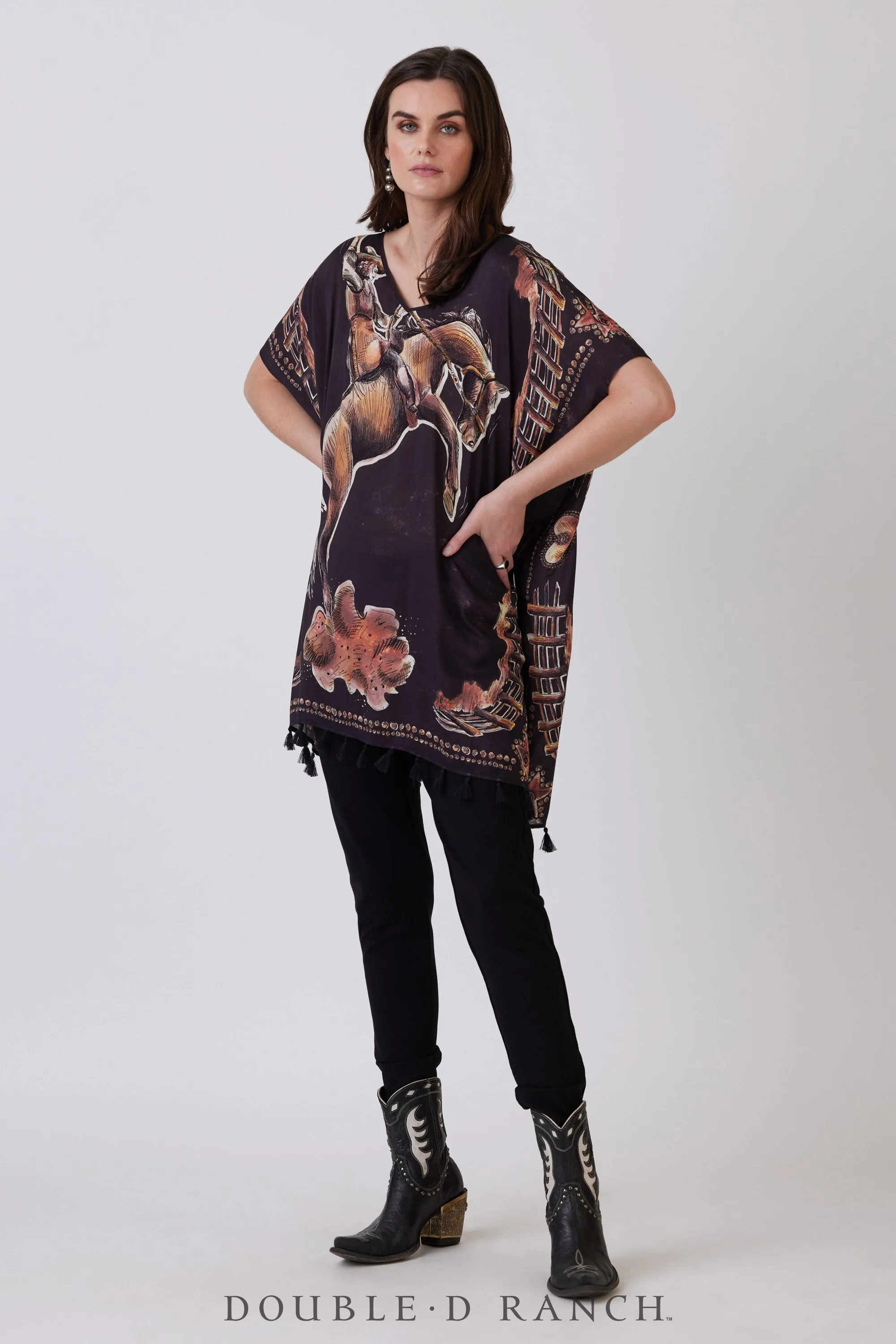 Top, Cowgirl Ups & Downs Poncho