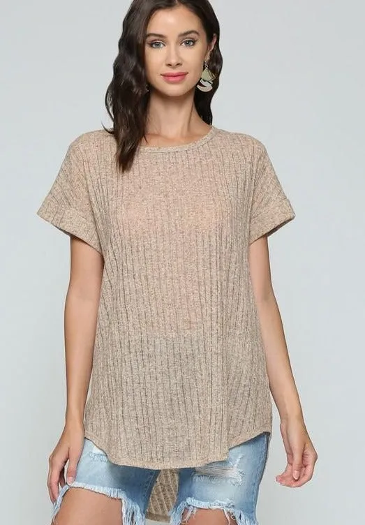 Vanessa Tie-Back Top-Taupe