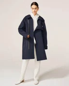 Vintage Navy Waterproof Eddie Coat