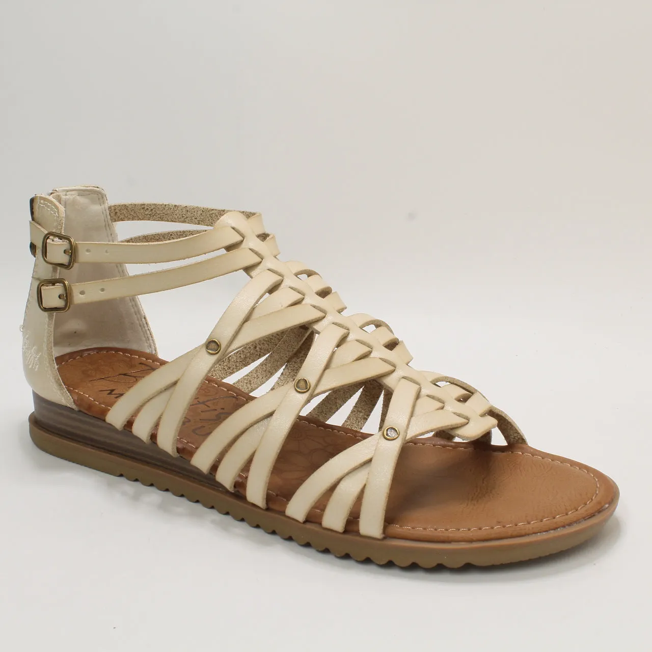 Womens Blowfish Malibu Bloomy Weave Sandal Cloud Dyecut