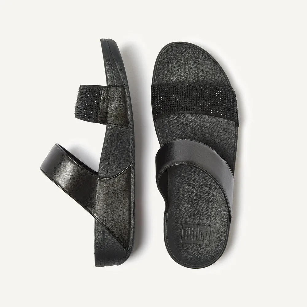 รองเท้าแตะแบบสวม ผู้หญิง รุ่น LULU CRYSTAL EMBELLISHED SLIDES