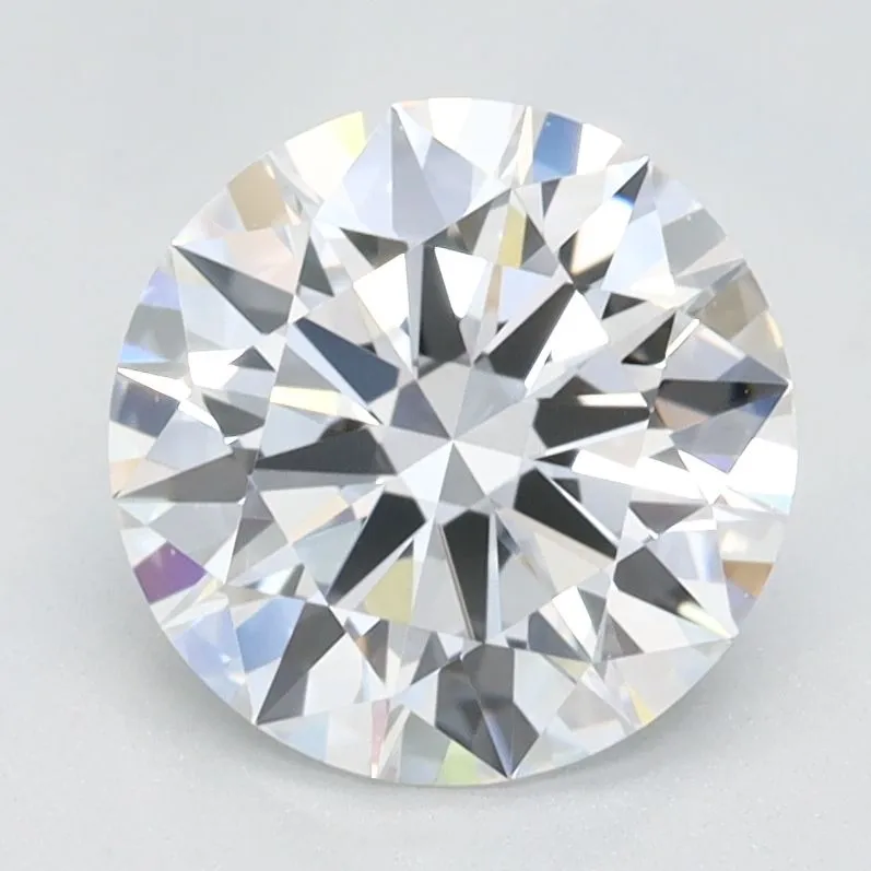 六爪單石圓形訂婚戒指【淨戒托】 - EC012 With 1.53 Carat Round Shape Lab Diamond